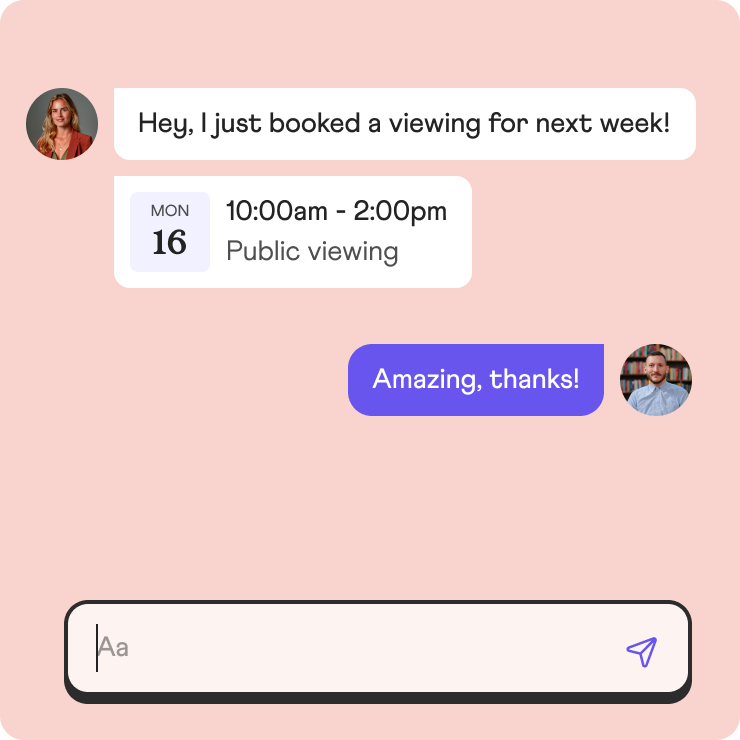 Chat directly anytime